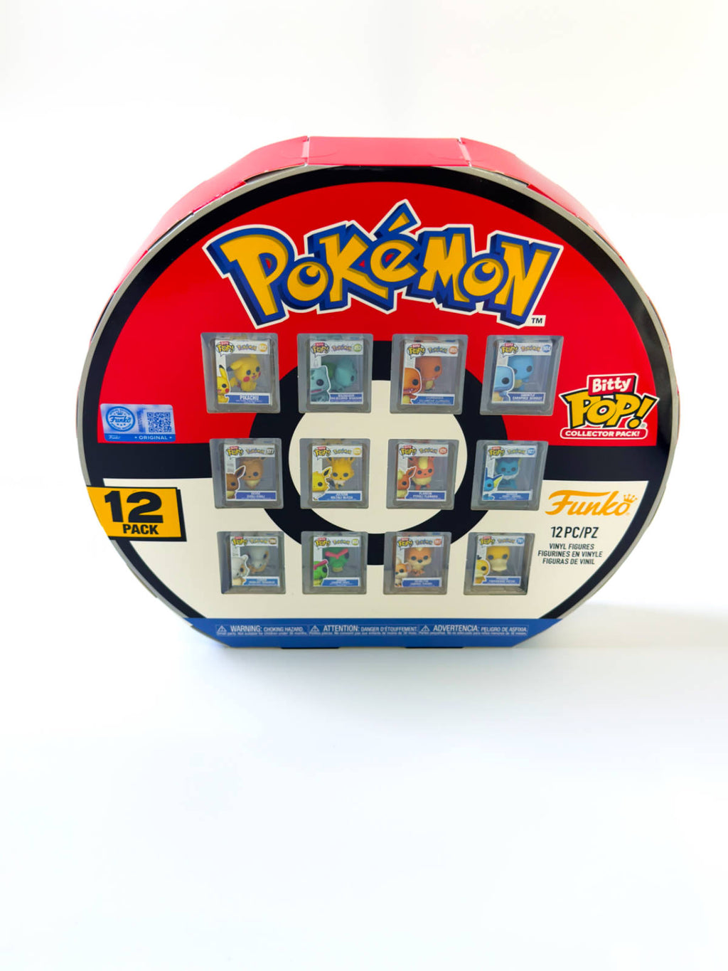 Funko Bitty Pop Pokémon Collector Pack 12-Pack mini figuras vista frontal caja sellada
