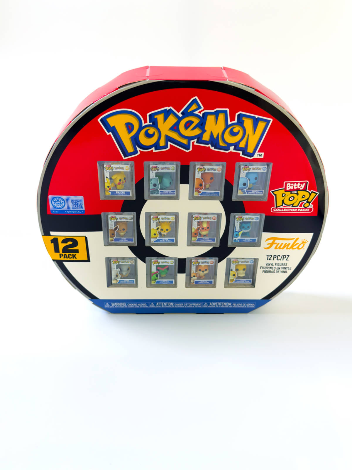 Funko Bitty Pop Pokémon Collector Pack 12-Pack mini figuras vista frontal caja sellada