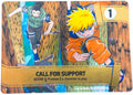 Carta Call for Support MSS01 Mission Naruto Mythos TCG Konoha Shido 1st Edition