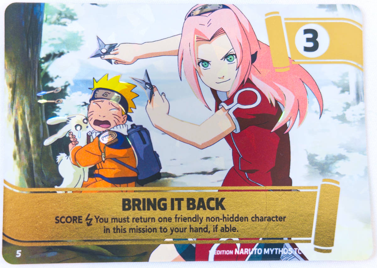 Carta Bring It Back MSS03 Mission Naruto Mythos TCG Konoha Shido 1st Edition