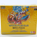 Booster Box Adventure on Kami’s Island One Piece Card Game en inglés, caja sellada vista de frente.