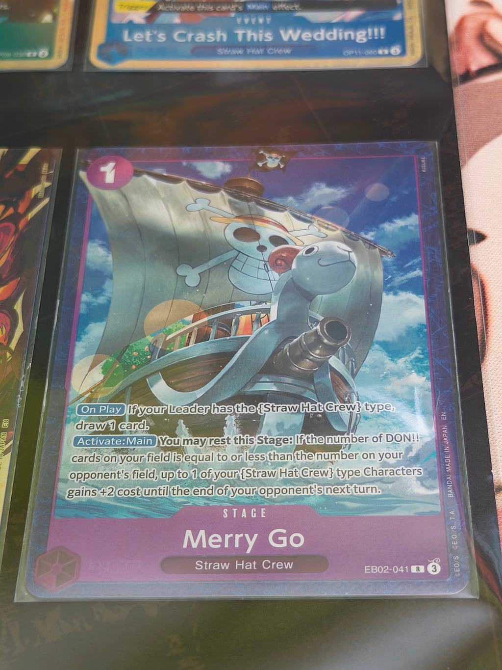 Carta Merry Go de One Piece Card Game incluida en Premium Card Collection Best Selection Vol.5.