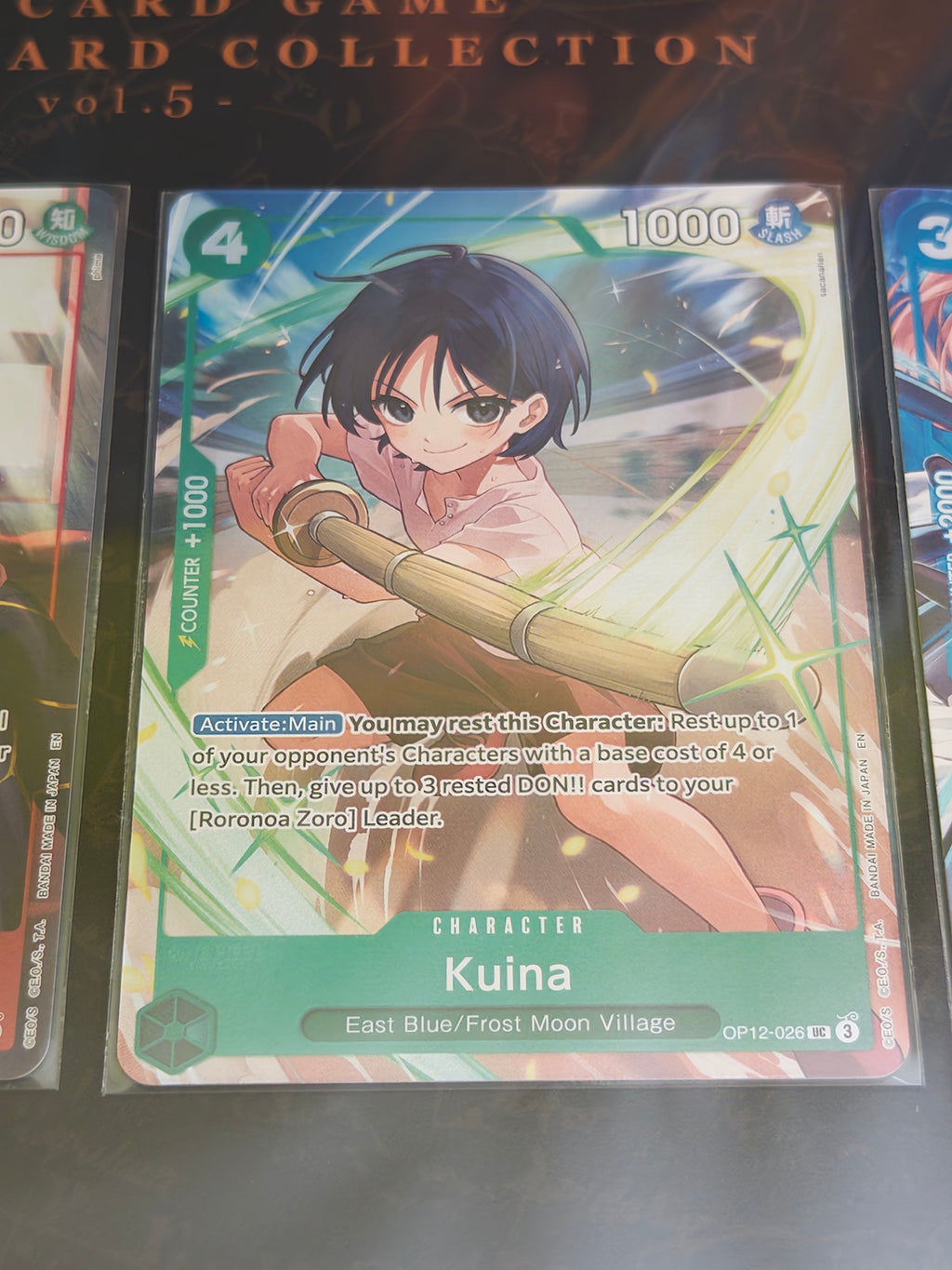 Carta Kuina de One Piece Card Game incluida en Premium Card Collection Best Selection Vol.5.