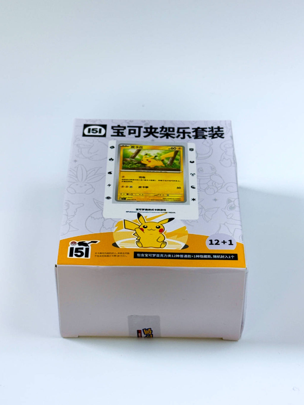 Pokémon 151 Clip Collection Chinese sellado vista caja tumbada
