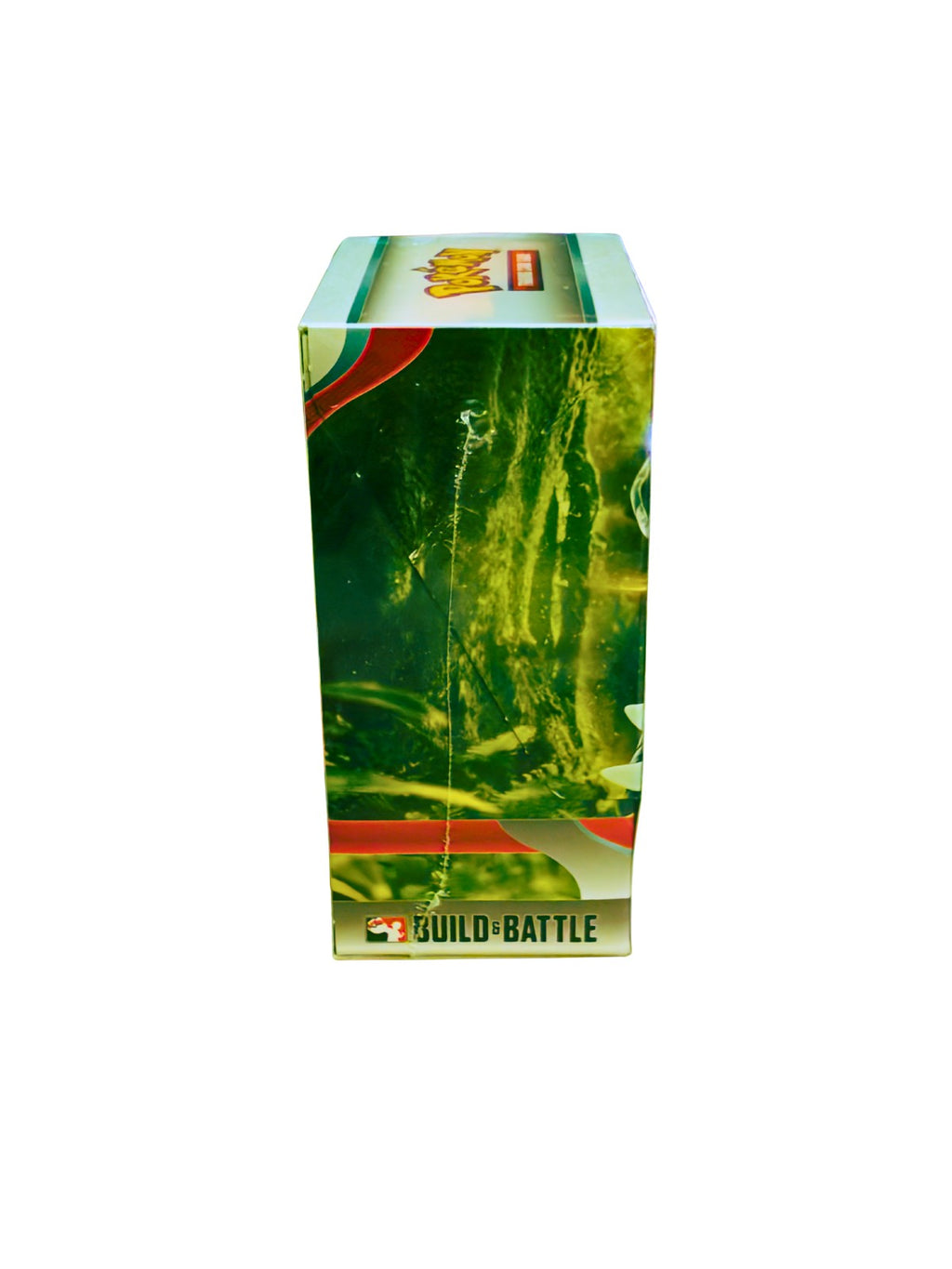 Vista lateral de la Build & Battle Box Scarlet & Violet Pokémon TCG en inglés.
