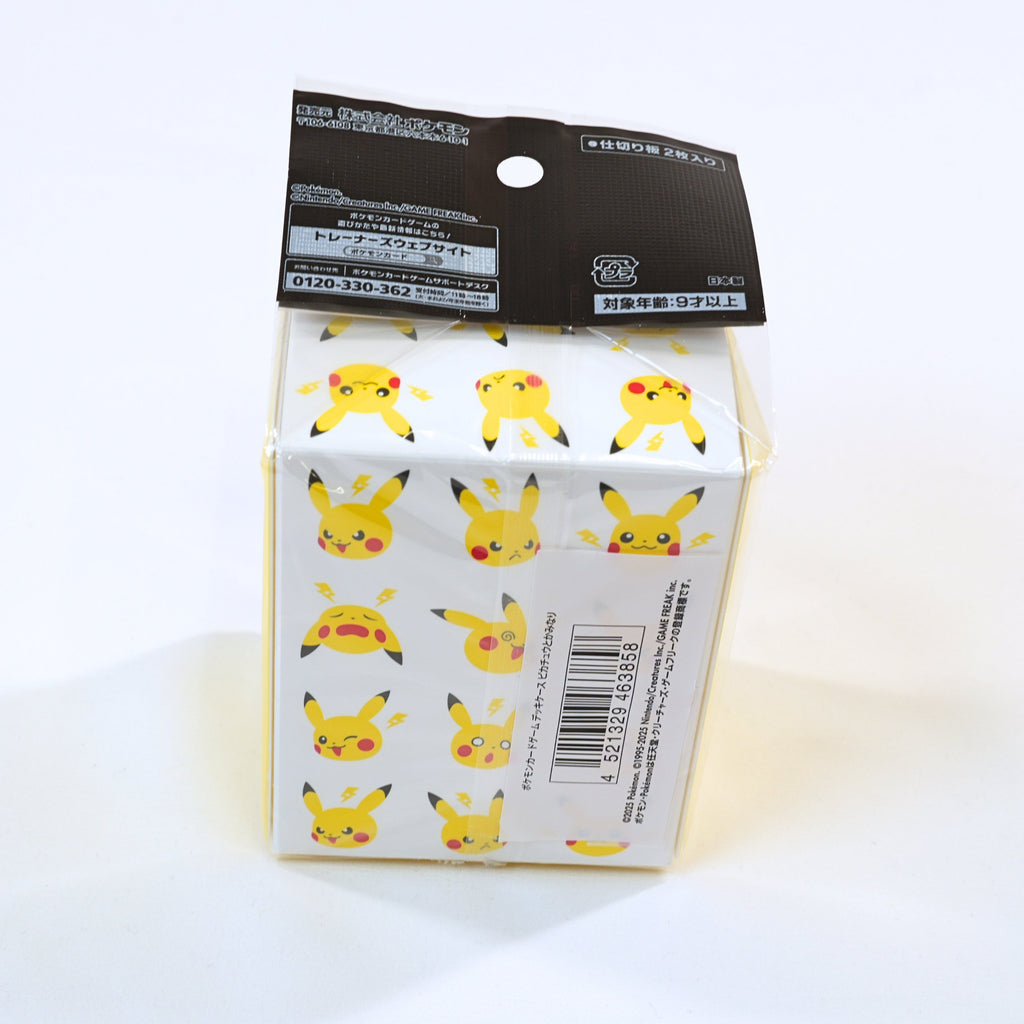 Deck Case Pikachu and Thunder Pokémon Center Japan japonés vista trasera