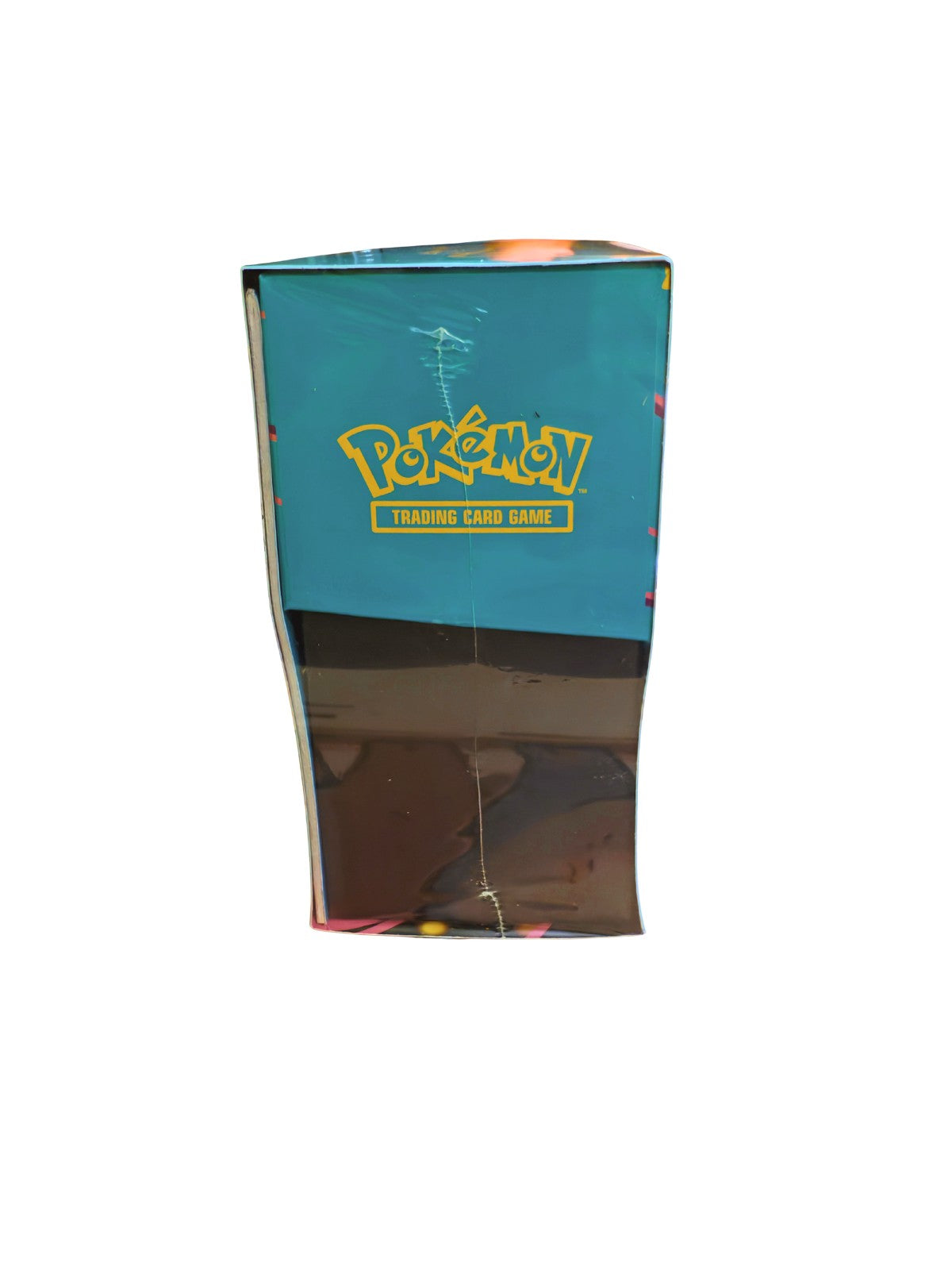 Vista lateral de la Elite Trainer Box Ascended Heroes Pokémon TCG sellada.