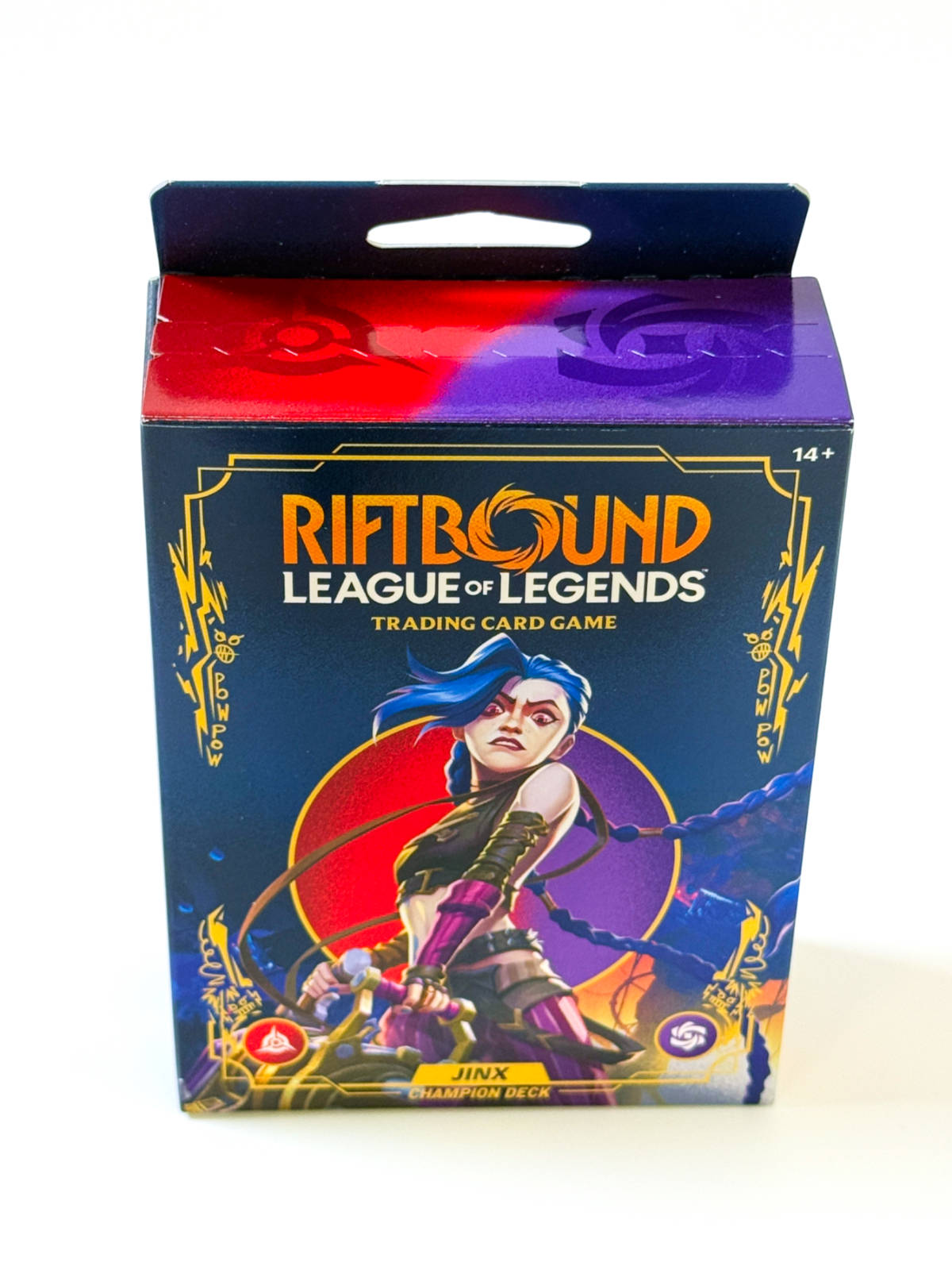 Riftbound Jinx Champion Deck caja sellada vista frontal