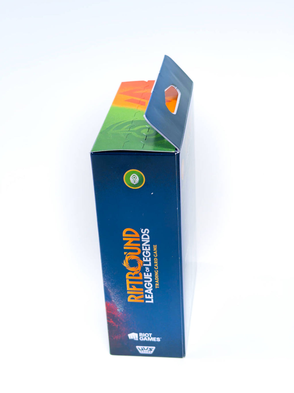 Caja Riftbound Lee Sin Champion Deck vista lateral derecha