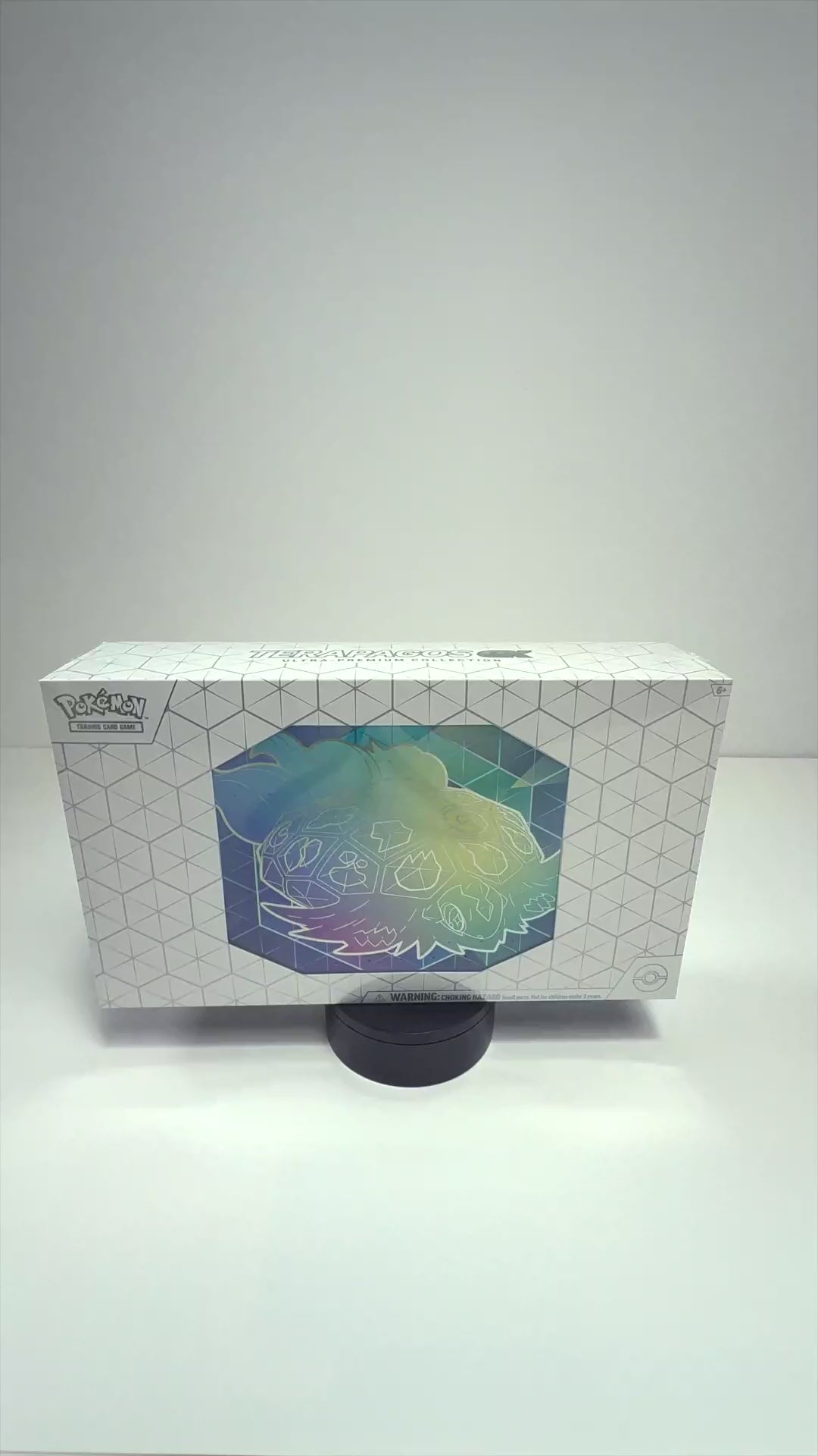 Video 360 Pokémon Terapagos ex Ultra Premium Collection caja sellada rotación completa