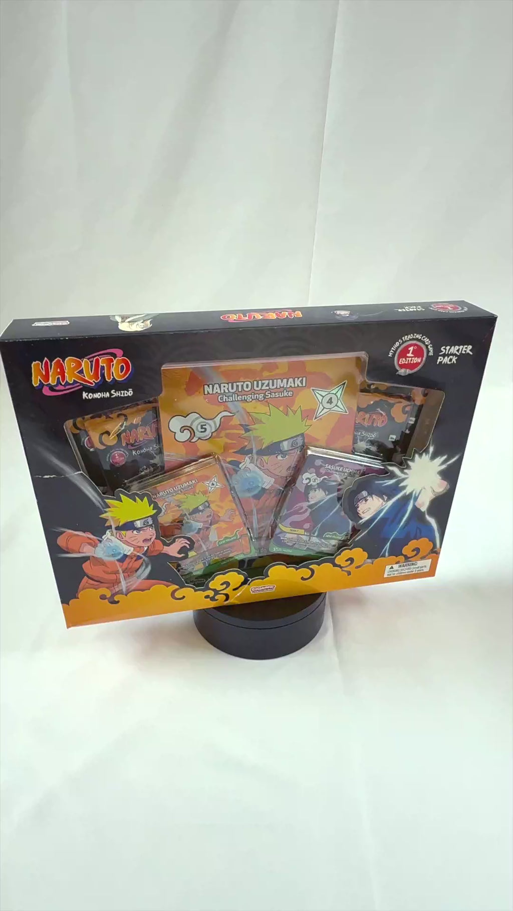 Vídeo 360 del Naruto Konoha Shido Starter Pack 1st Edition sellado